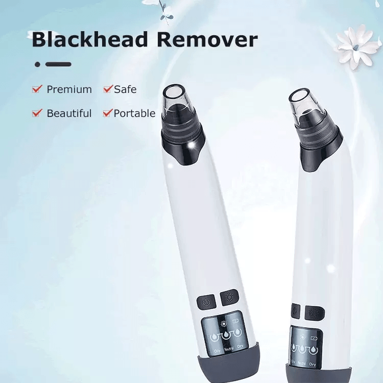 Portable blackhead remover features.