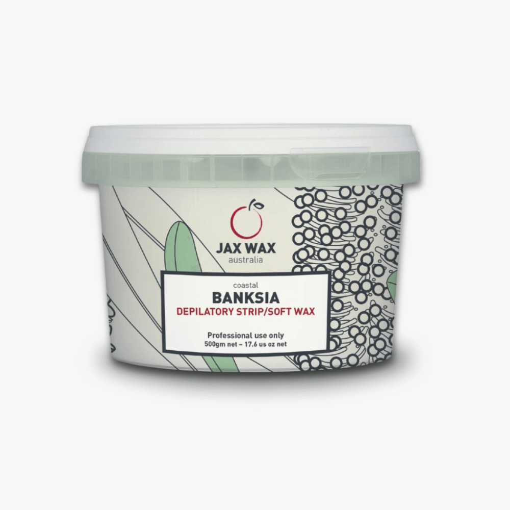 Coastal Banksia Soft Wax. Front image of the product. White background.